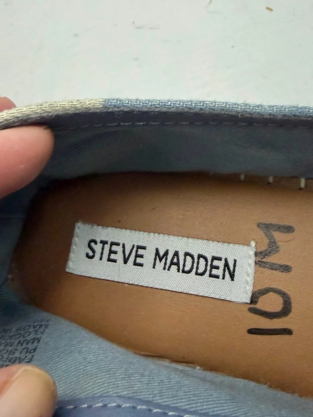 Steve Madden Talan Blue Star Espadrille Slip-On Shoes Size 10
